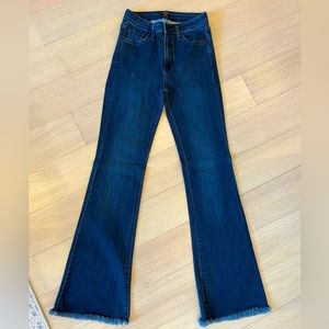NEVER WORN just black high waisted flare jeans